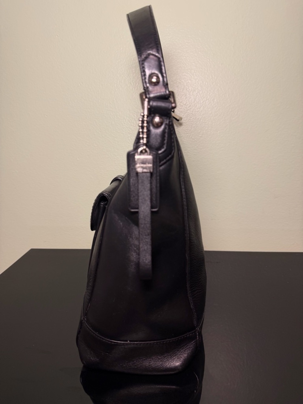 Coach 2014 F29881 Black Leather Charlie Hobo bag - Picture 5 of 9